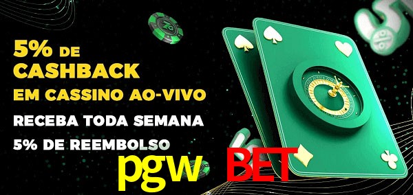 Promoções do cassino ao Vivo pgw bet